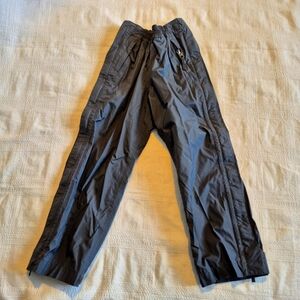 Columbia boys size XXS or 4/5 gray omni-tech waterproof tear away pants, EUC
